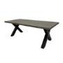 Large Grey Wooden Dining Table - Seats 6 - Kobe