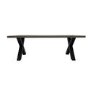 Large Grey Wooden Dining Table - Seats 6 - Kobe