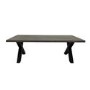 Large Grey Wooden Dining Table - Seats 6 - Kobe