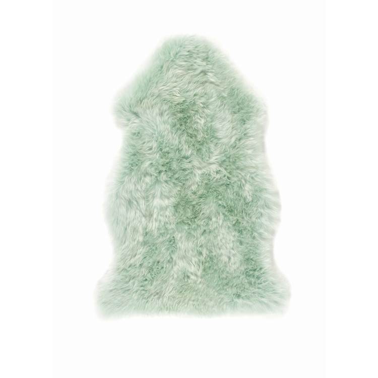 Green Single Genuine Sheepskin Rug - 95 x 65 cm - Ripley