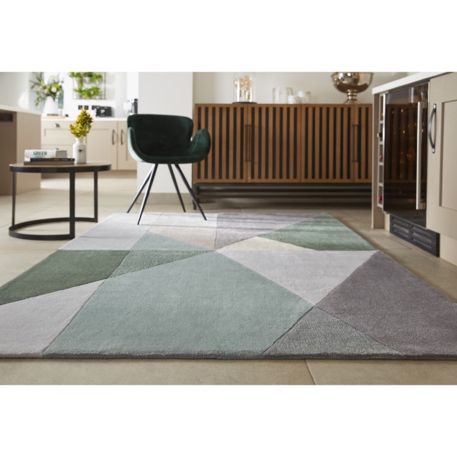 Geometric Multicoloured Rug - 170 x 120 cm - Trio - Origins