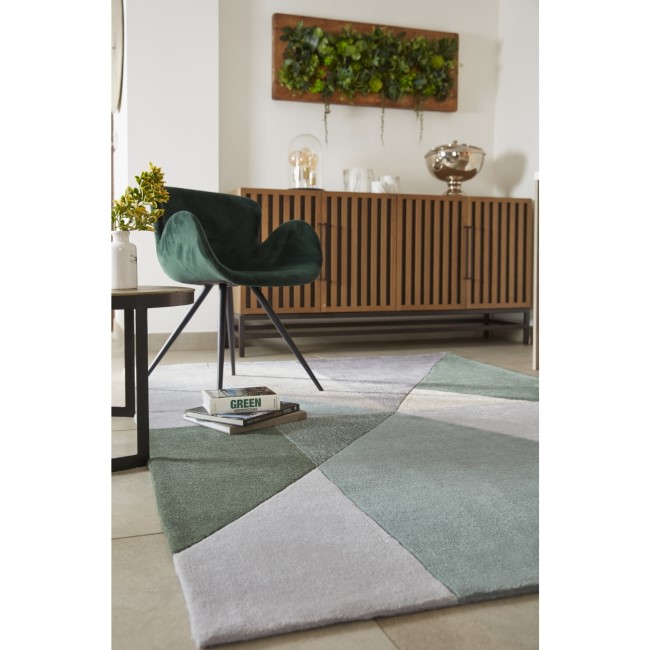 Geometric Multicoloured Rug - 170 x 120 cm - Trio - Origins