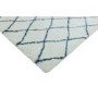 Scandi Berber Runner Rug in White and Blue - 80x240cm - Alto
