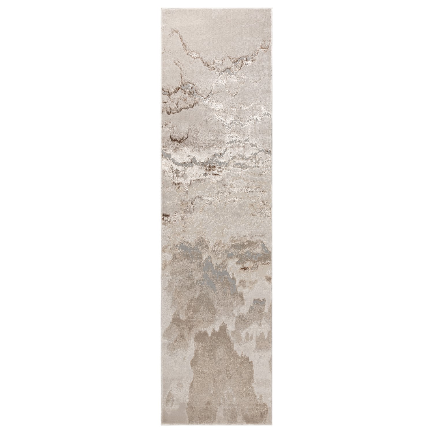 Beige marble runner rug - 66x240cm - aurora £79.97 | go-furniture.co.uk