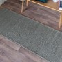 Grey Jute Runner Rug - 66x200cm - Soumak