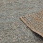 Grey Jute Runner Rug - 66x200cm - Soumak