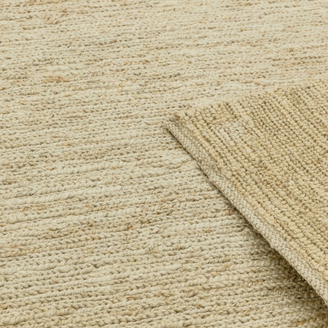 Beige Jute Runner Rug - 200 x 66 cm - Soumak