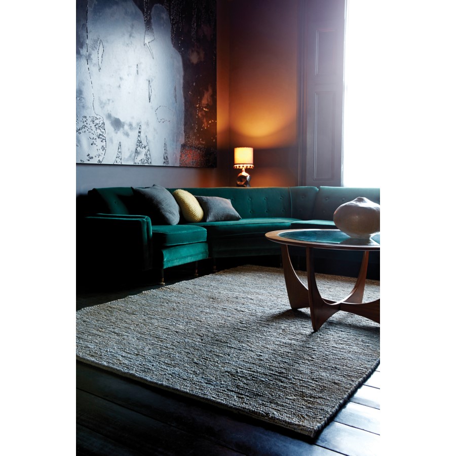 GRADE A1 - Grey Jute Rug 120x170cm - Soumak