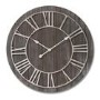 Grey Wooden Wall Clock 