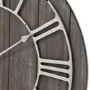 Grey Wooden Wall Clock 