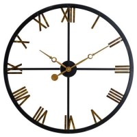 Black Skeleton Wall Clock 