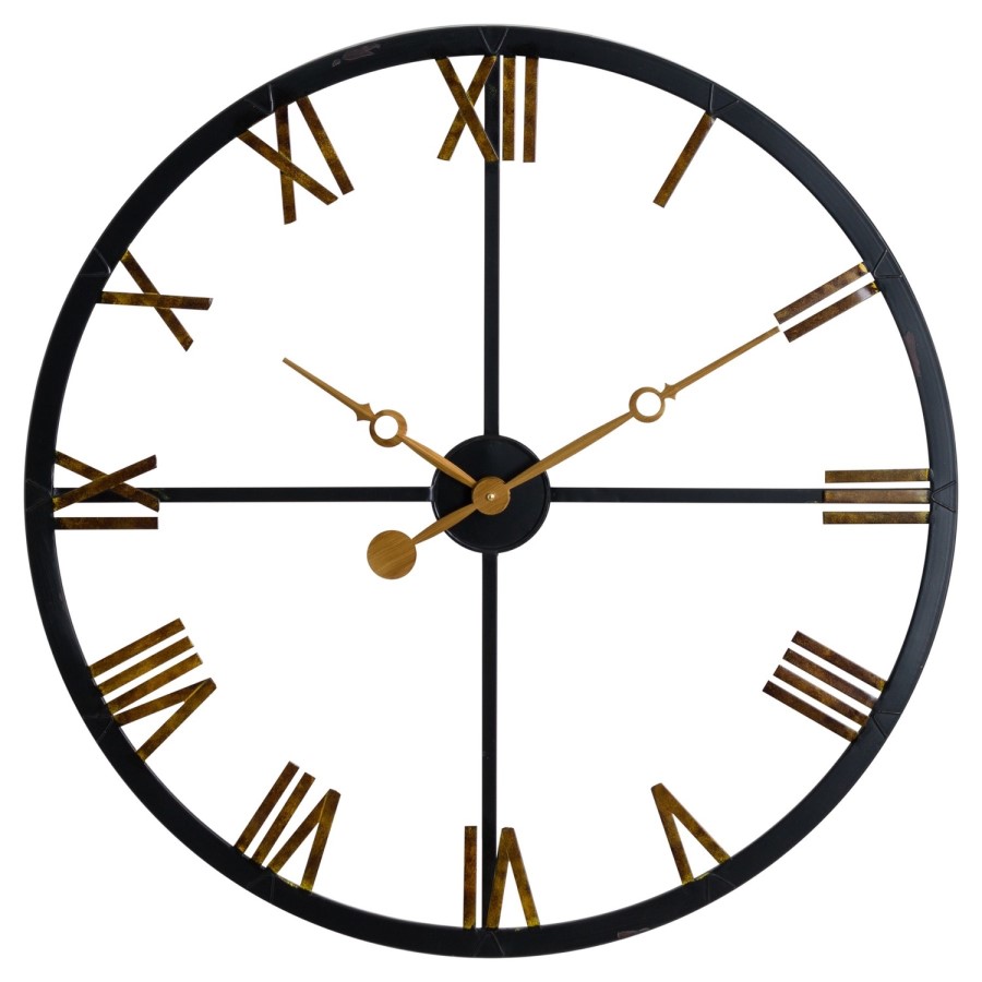 Black Skeleton Wall Clock 
