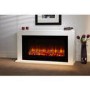 White Freestanding Electric Fireplace Suite - 121cm x 67cm - Suncrest Lumley Ambience
