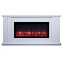 FOL104252 Suncrest Kesgrave White Freestanding Electric Fireplace Suite