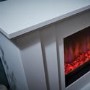 Suncrest Kesgrave White Freestanding Electric Fireplace Suite