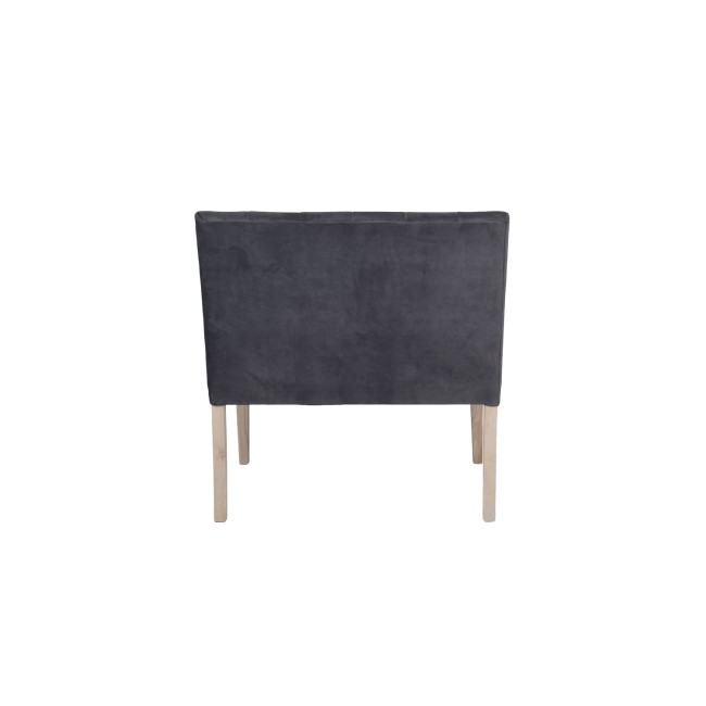 Dark Grey Fabric Corner Dining Set