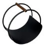 Ivyline Modern Round Black Log Holder