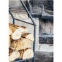 Ivyline Modern Black Metal Log Holder