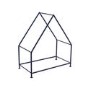 Ivyline Modern Black Metal Log Holder