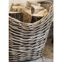 Ivyline Wicker Lined Log Basket