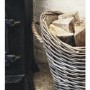 Ivyline Wicker Lined Log Basket