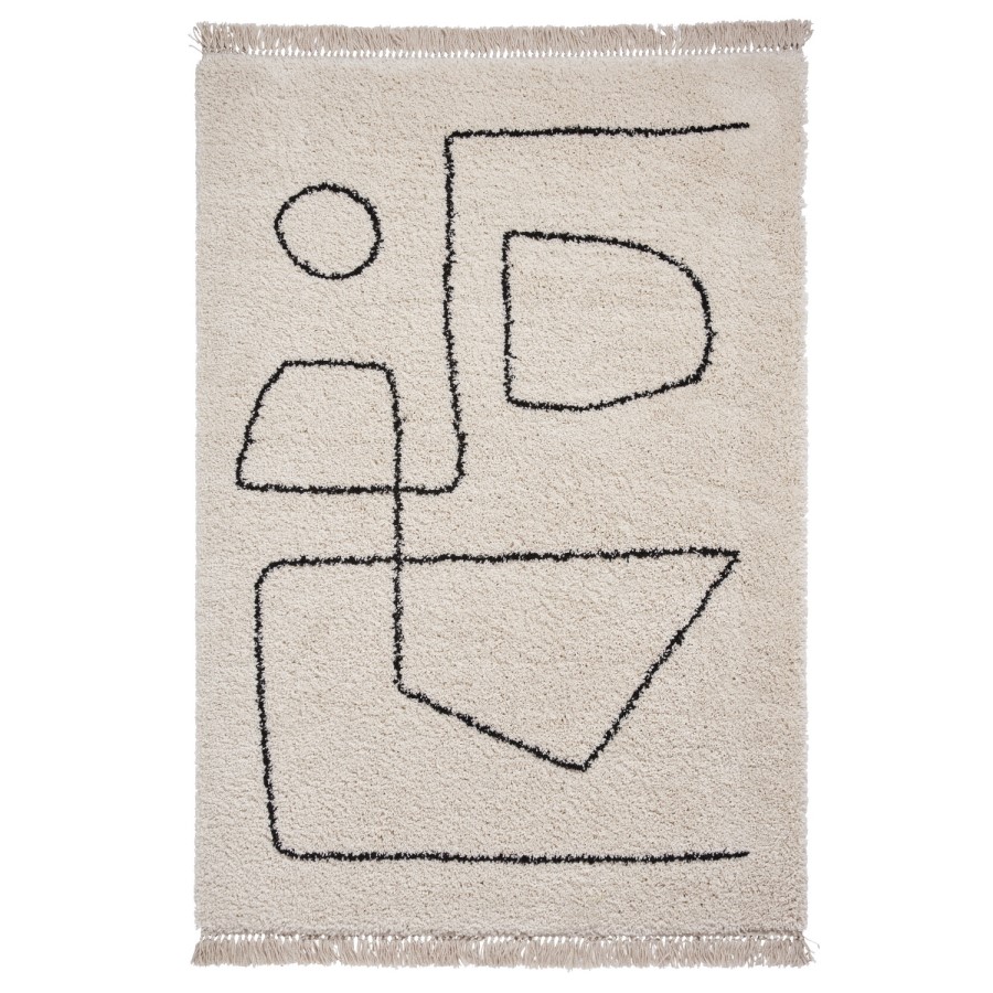 Boho White Rug - 120 x 170