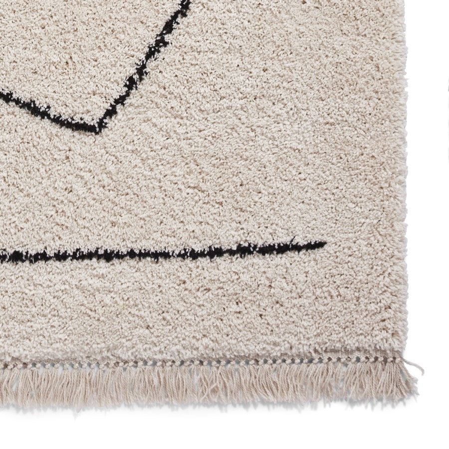 Boho White Rug - 120 x 170
