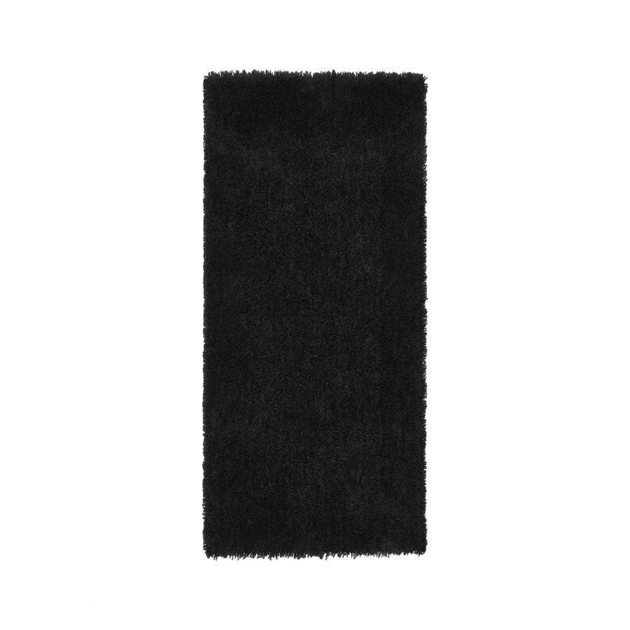 Black Shaggy Runner Rug - 67x200 - Chicago