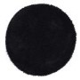 Round Shaggy Black Rug - 133 x 133 cm - Chicago