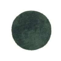 Round Dark Green Shaggy Rug - Chicago