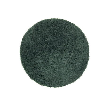 Round Dark Green Shaggy Rug - Chicago