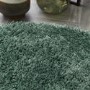 Round Dark Green Shaggy Rug - Chicago