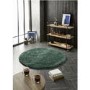 Round Dark Green Shaggy Rug - Chicago