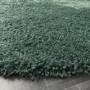 Round Dark Green Shaggy Rug - Chicago