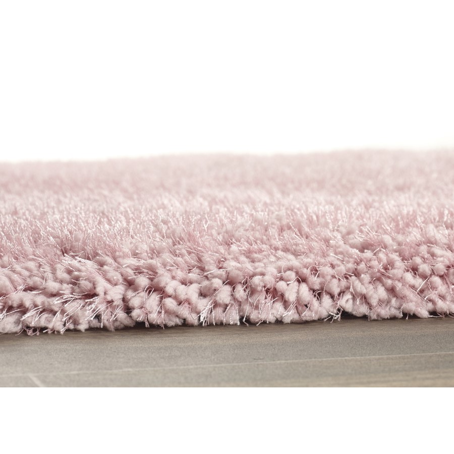 Blush Pink Shaggy Runner Rug - 67x200cm - Chicago