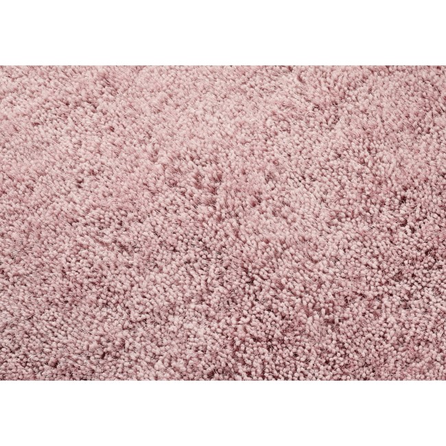 Round Blush Pink Shaggy Rug - Chicago