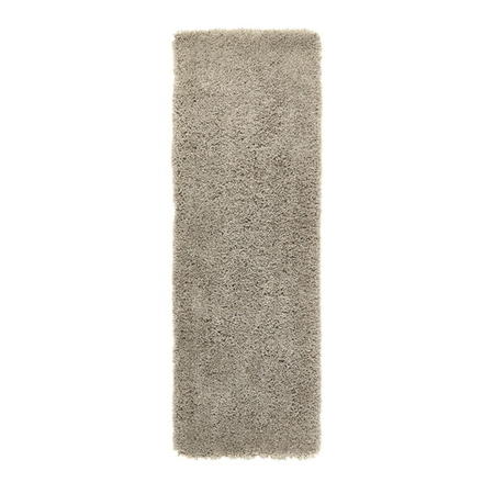 Taupe Shaggy Runner Rug - 67x200cm - Chicago