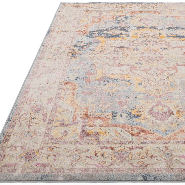 Distressed Persian Multicoloured Rug - 170 x 120 cm - Flores