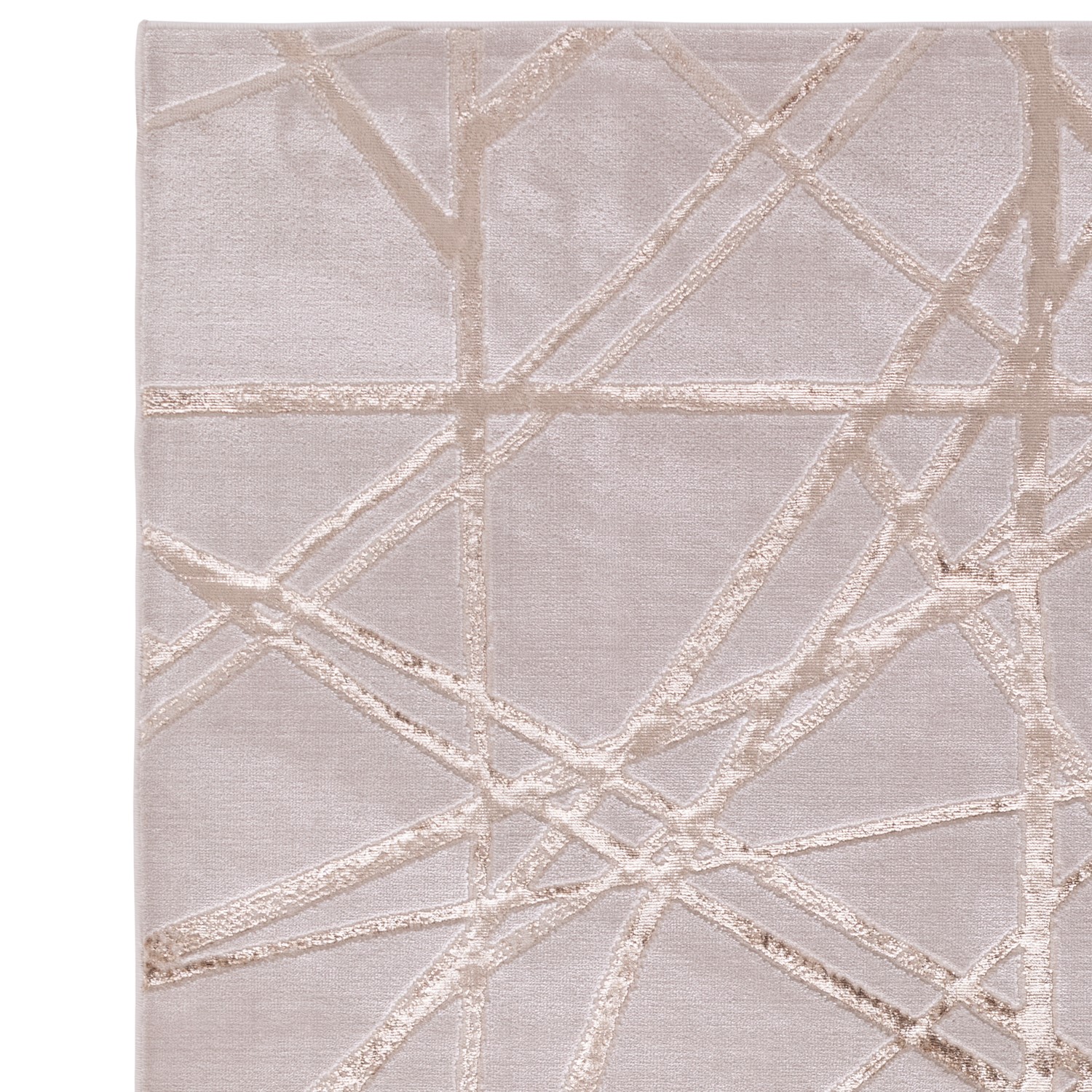 Read more about Beige rug with gold scoring 290x200cm aurora