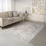 GRADE A2 - Beige Rug with Gold Scoring - 290x200cm - Aurora
