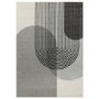 Retro Geometric Grey Rug - 170 x 120 cm - Muse