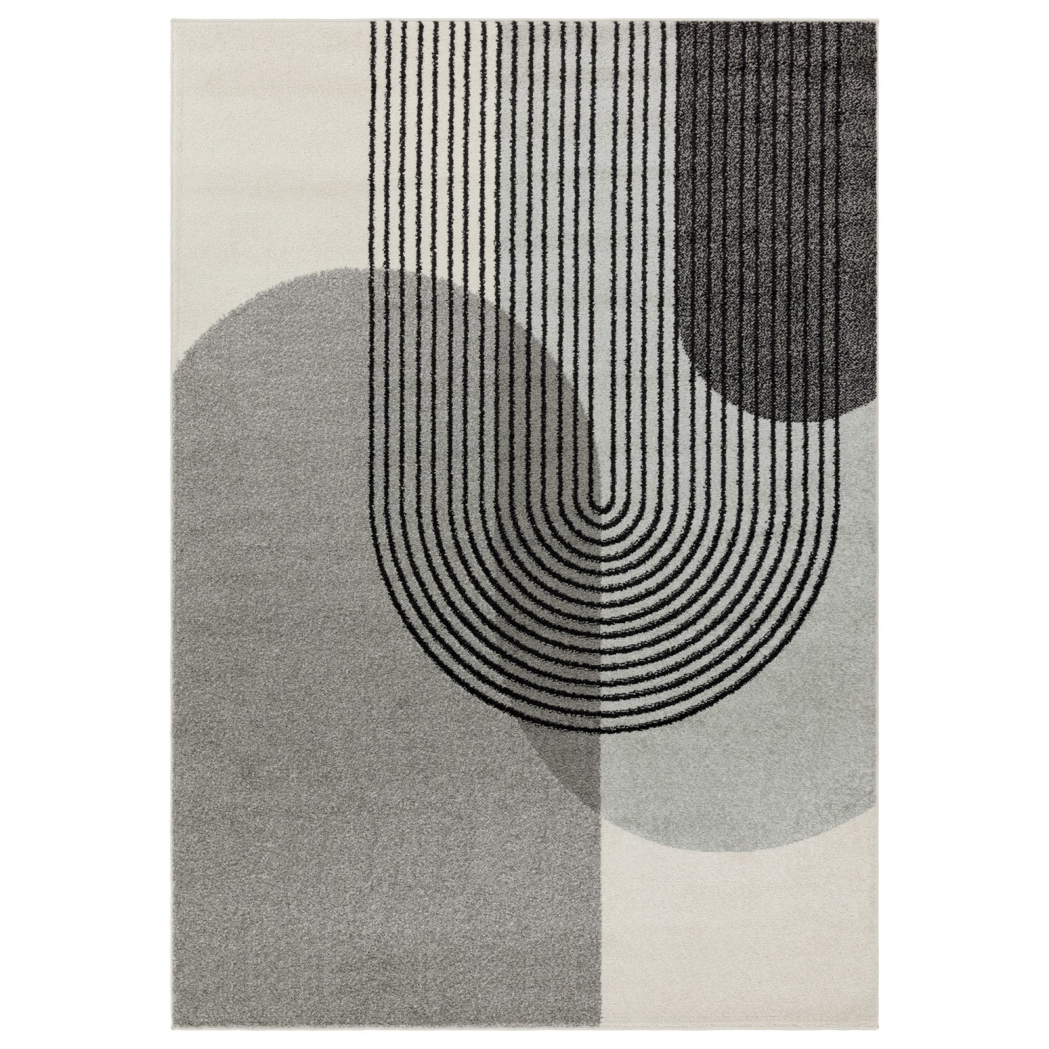 Photo of Grey retro rug - 120 x 170 cm - muse