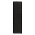FOL104346 Black Runner Rug - 240 x 68 cm - Sisal