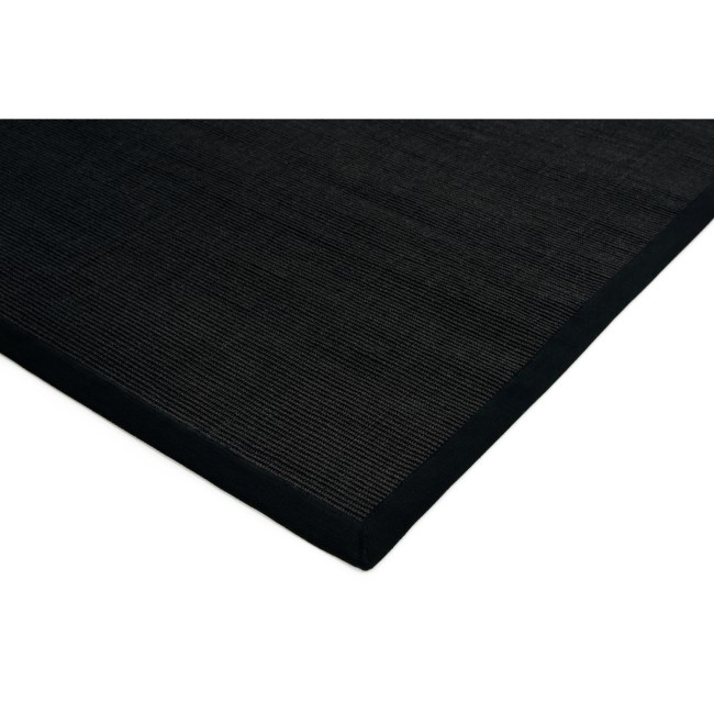 Black Runner Rug - 240 x 68 cm - Sisal