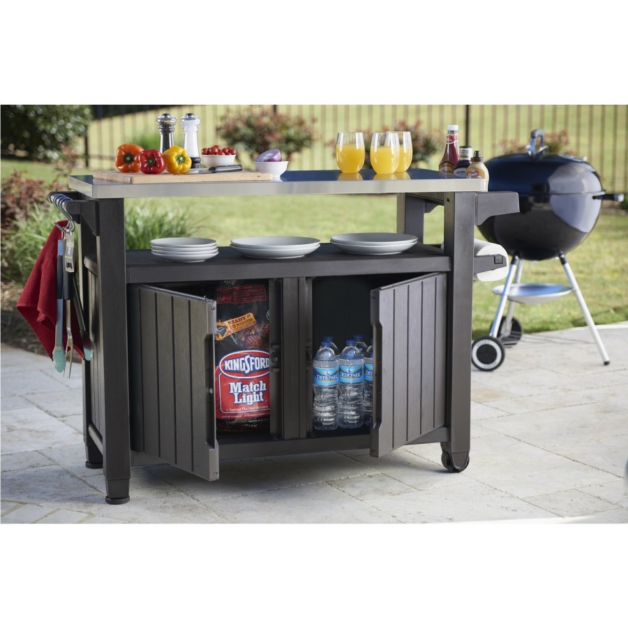 Keter Unity BBQ Double Table & Storage