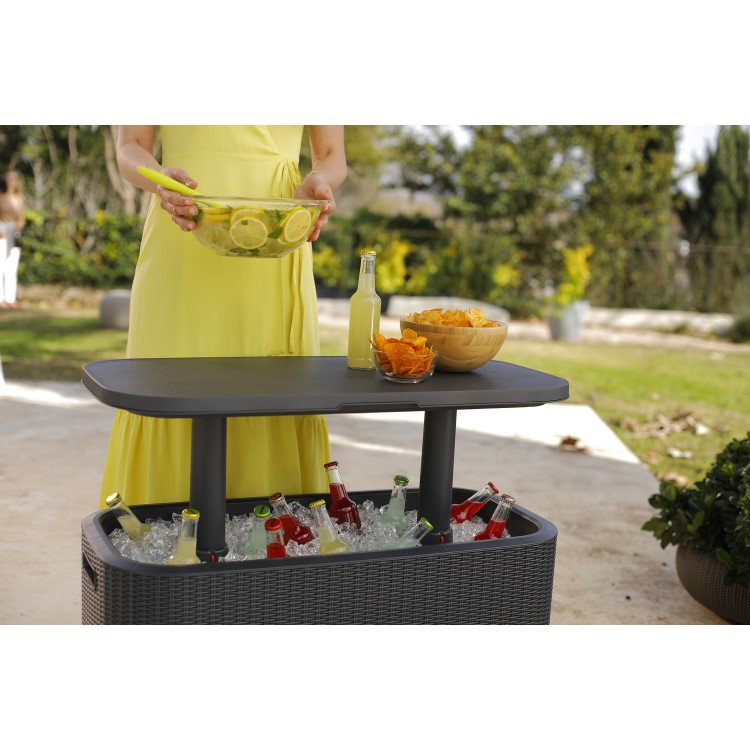 Keter Bevy Anthracite Cool Bar Table 60L