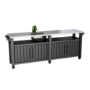 Keter Black Wood Effect Outdoor Kitchen Unit - Unity Chef Kitchen