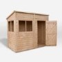 8 x 4ft Wooden Shiplap Pent Shed - Mercia