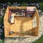 10 x 10ft Wooden Shiplap Apex Shed - Mercia