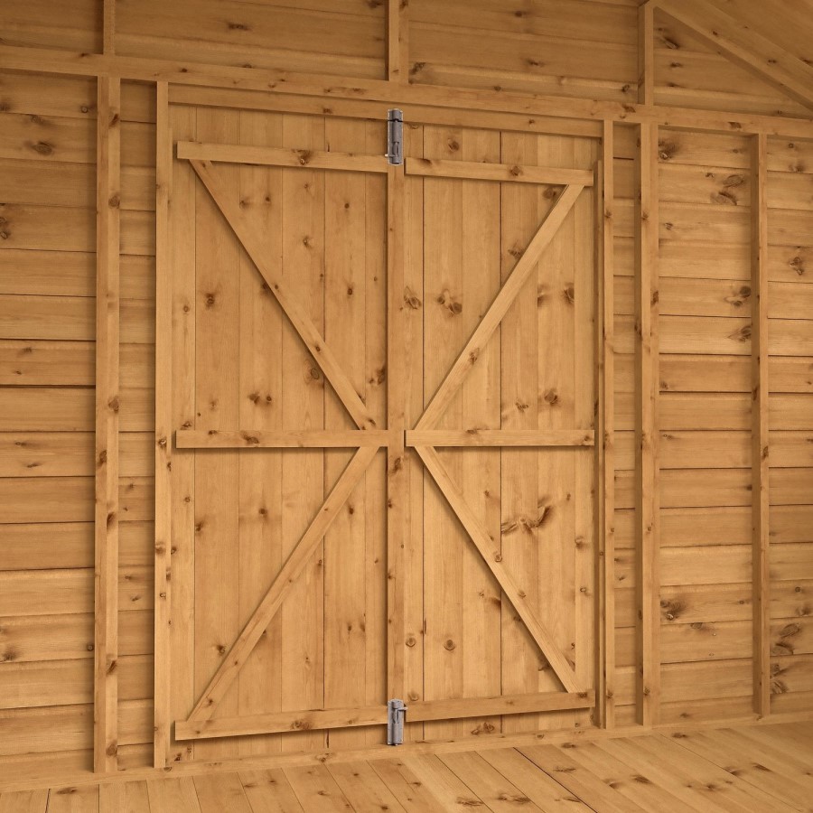 10 x 10ft Wooden Shiplap Apex Shed - Mercia